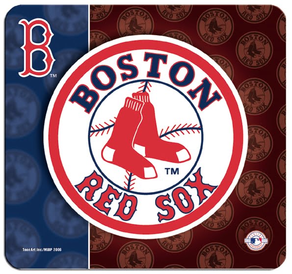 Boston Red Sox Logo Mouse Pad-0