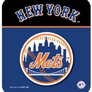 NY Mets Logo Mouse Pad with Header-0