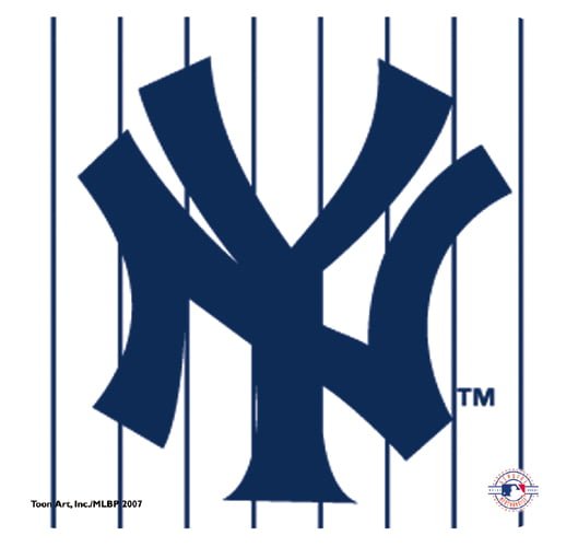 Yankees Pinstripe Logo Mousepad-0