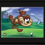 Taz Tee Off  11×14 Lithograph-0