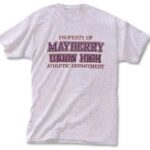 T-Shirt – Property Of May Athl Dept-0