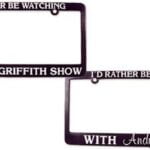License Plate Holder - I'd Rather Be Watching . . . -0