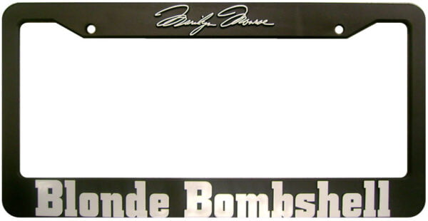 Blonde Bombshell License Plate Holder-0