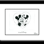 Mickey and Minnie in Love Drawing-0