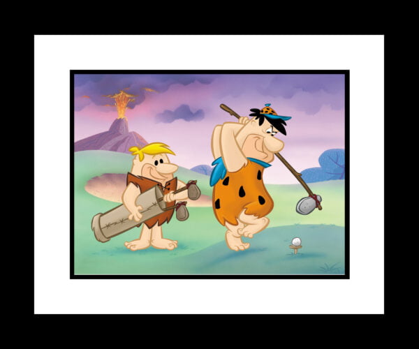 Fred and Barney Golfing 16x20 Giclee-0