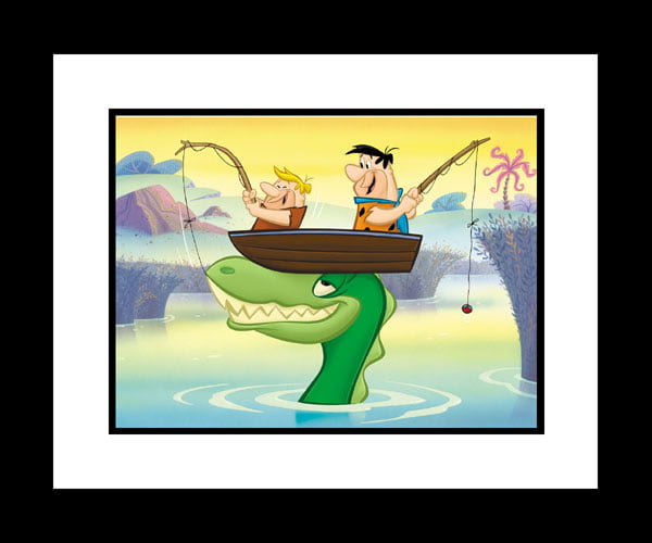 Fred and Barney Fishing 16 x20 Giclee-0