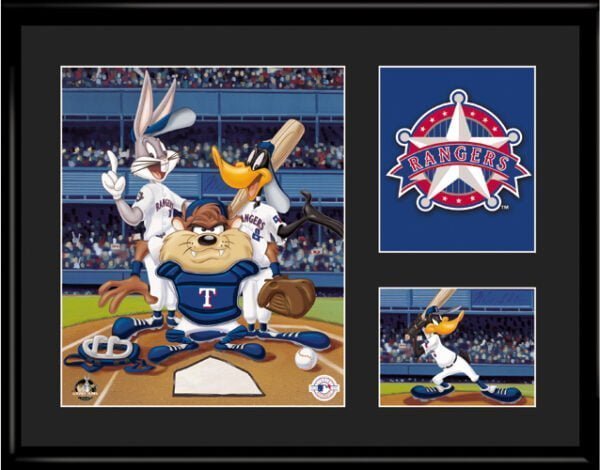 Texas Rangers -Looney Tunes 11x14 Lithograph-0