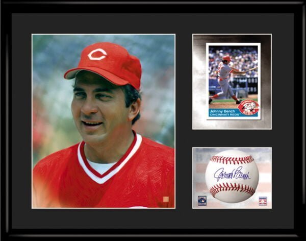 Johnny Bench 11x14 Lithograph with facsimile signature-0