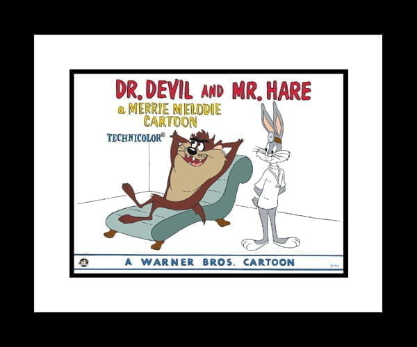 Dr. Devil and Mr. Hare 16x20 Lobby Card Giclee-0