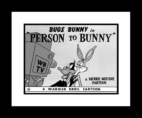 Person To Bunny - 16x20 Lobby Card Giclee-0