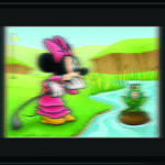 Minnie and the Frog Golfing 11×14 Lithograph-0