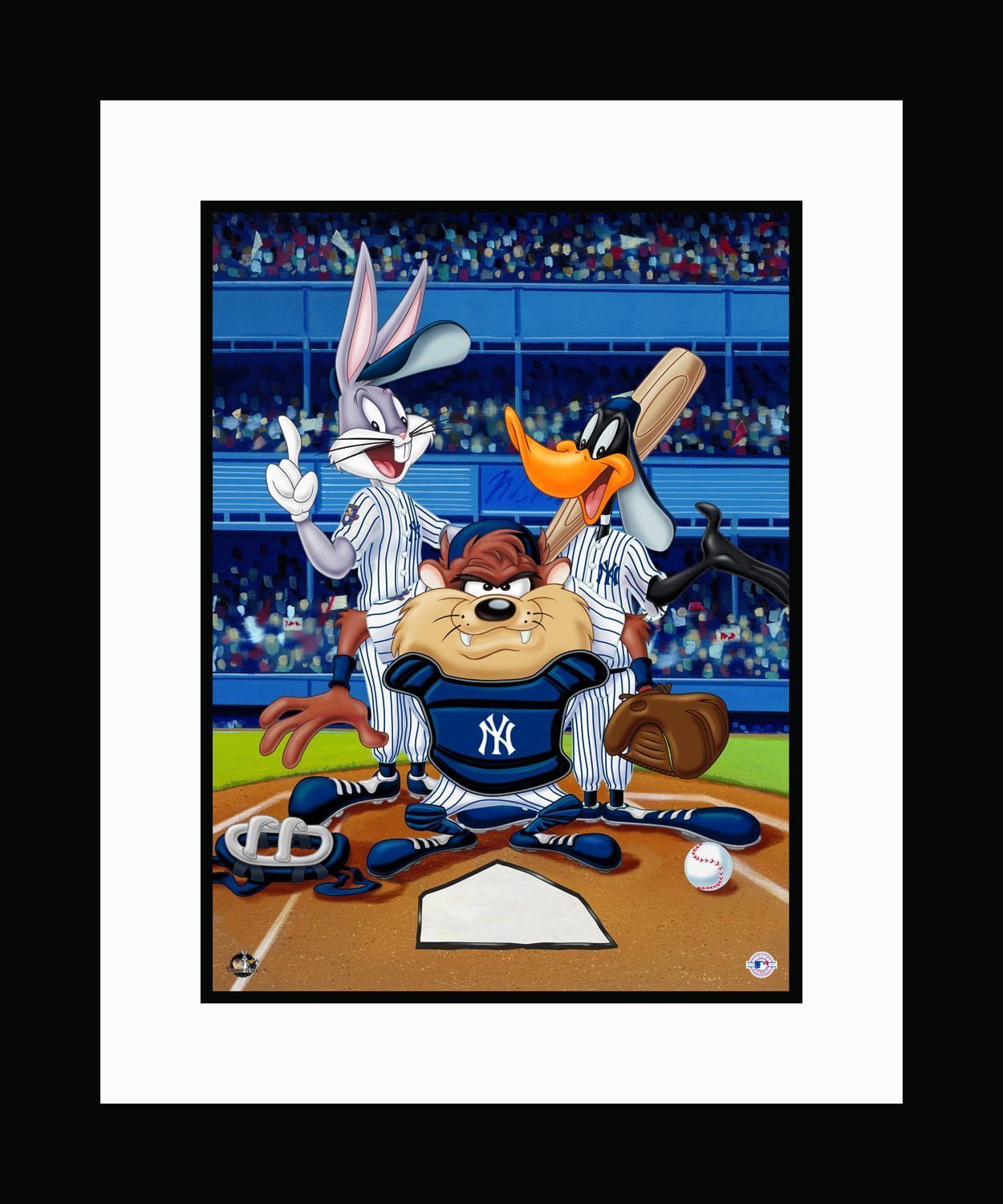 At The Plate - New York Yankees - Framed Fine Art Giclee - Classic