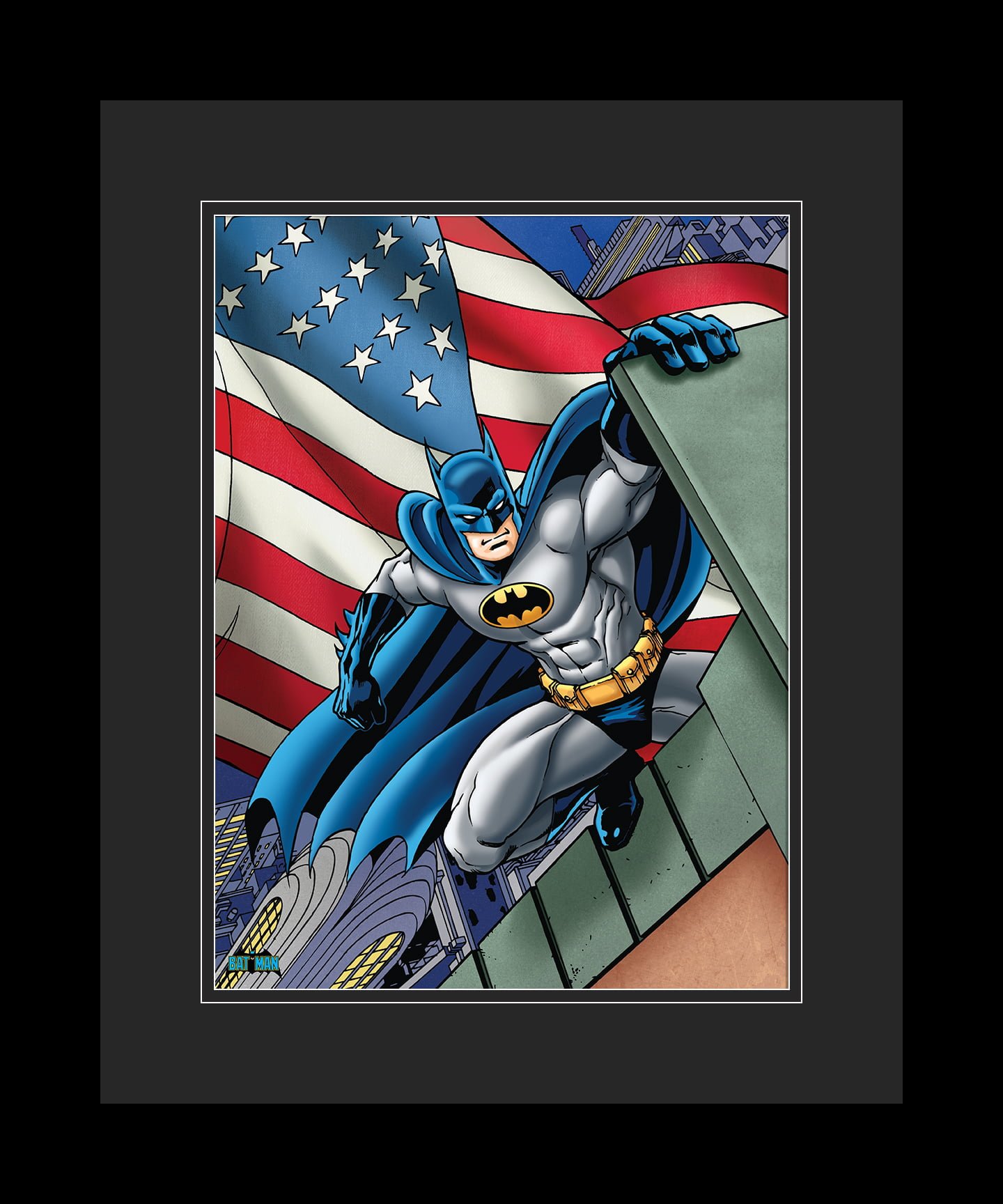 patriotic-batman-16×20-framed